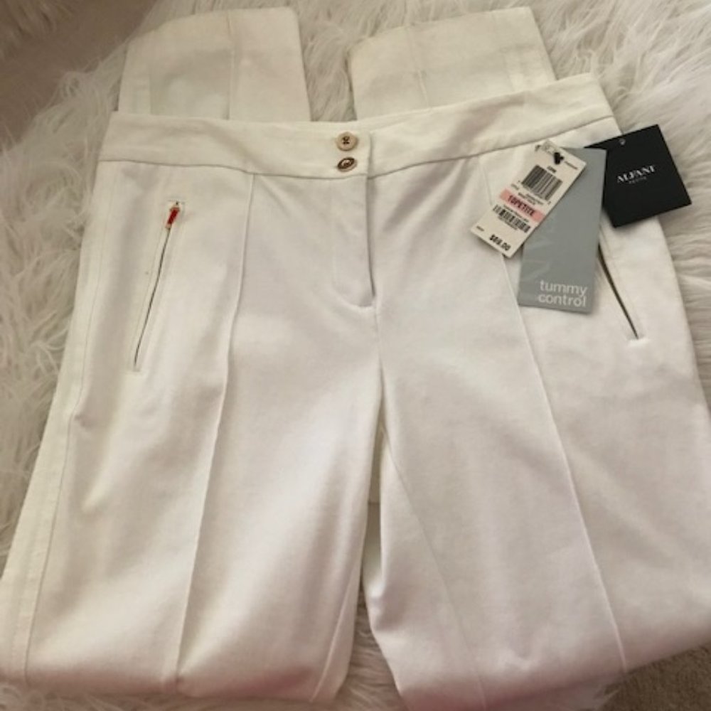 NWT ALFANI TUMMY CONTROL WHITE PANT